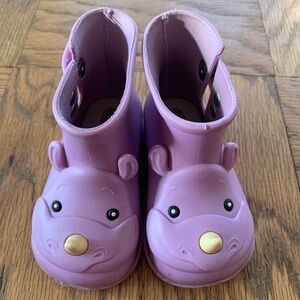 Mini Melissa baby toddler lavender rhino rain boots 6T